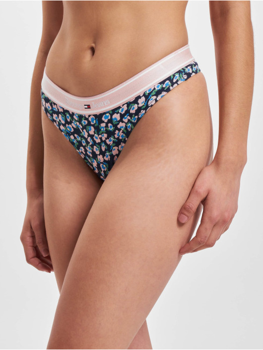 Tommy Hilfiger Spodní prádlo Print Tanga Underwear modrý