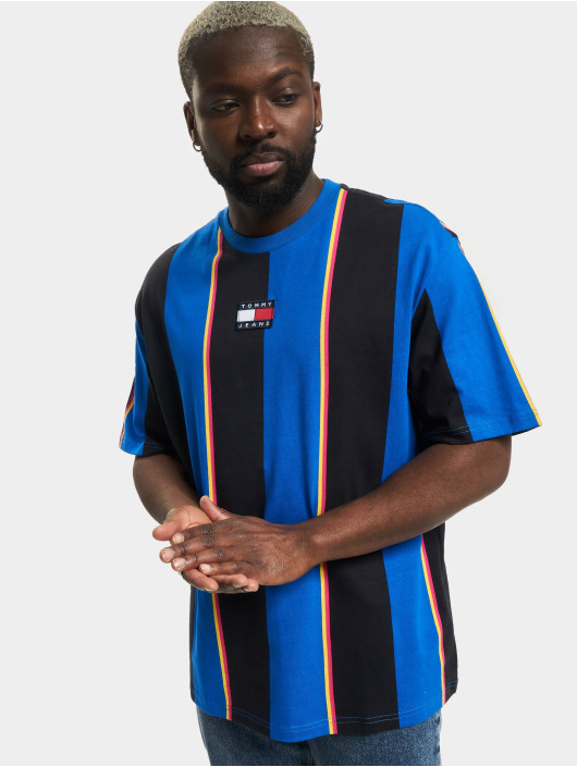 Tommy Hilfiger T-Shirt Skater Vertical Stripe bleu