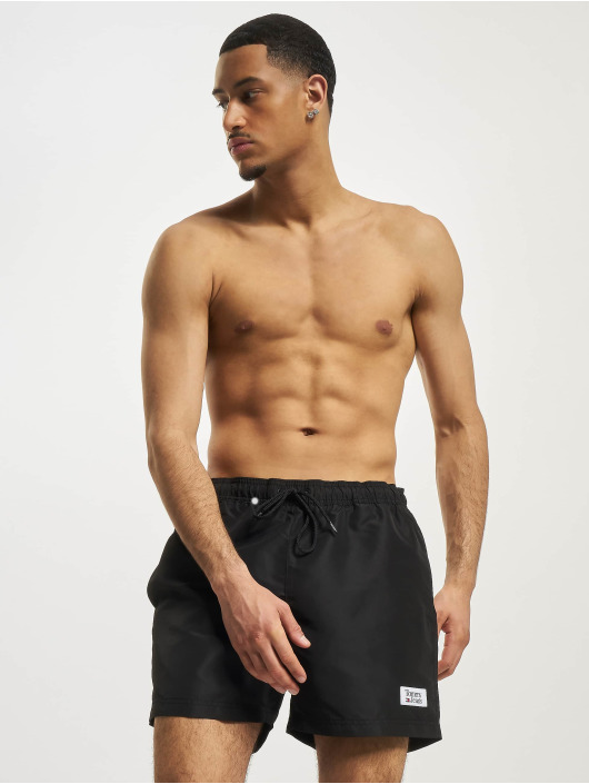 Tommy Jeans Badshorts Medium Drawstring svart