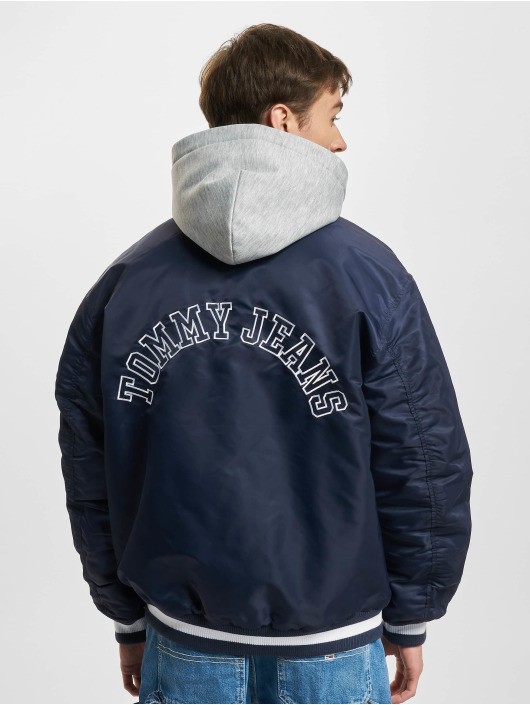 Tommy Jeans Bomber Graphic Satin bleu