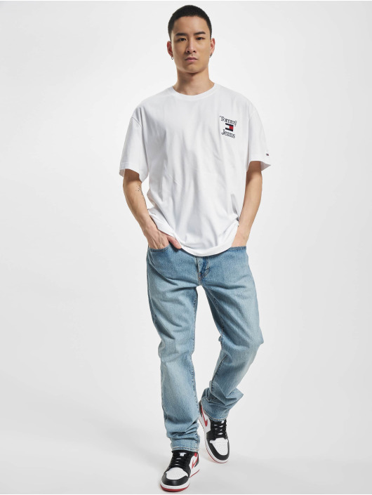 Tommy Jeans Camiseta Relaxed Chest Logo blanco