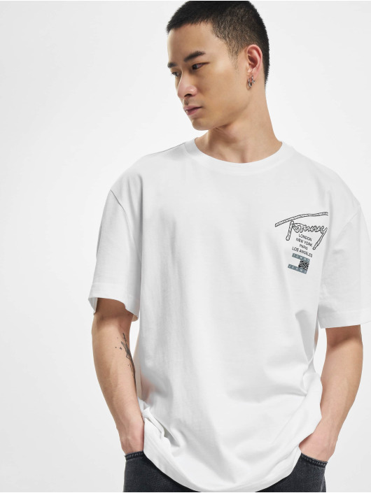Tommy Jeans Camiseta Classic Aop Logo blanco