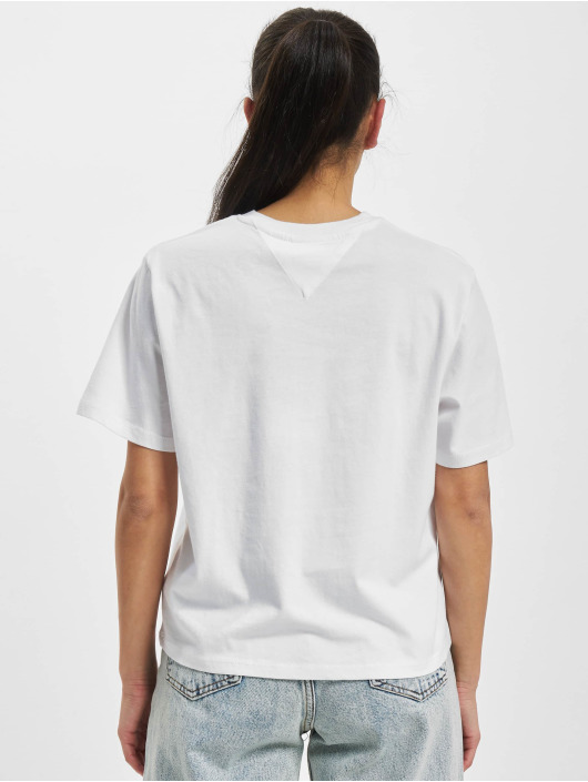 Tommy Jeans Camiseta Boxy Crop blanco