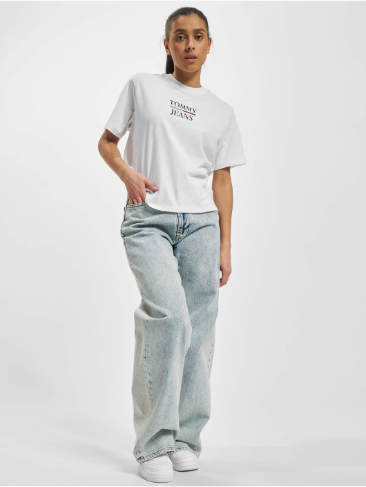 Tommy Jeans Camiseta Boxy Crop blanco