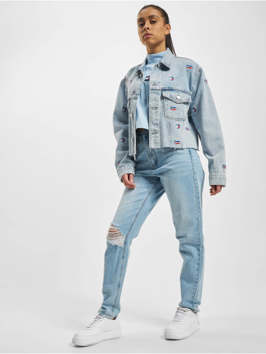 Tommy Jeans Chaqueta Vaquera Oversize Cropped Denim azul
