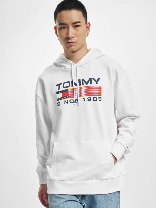 Tommy Jeans Hoodie Reg Athletic Logo white