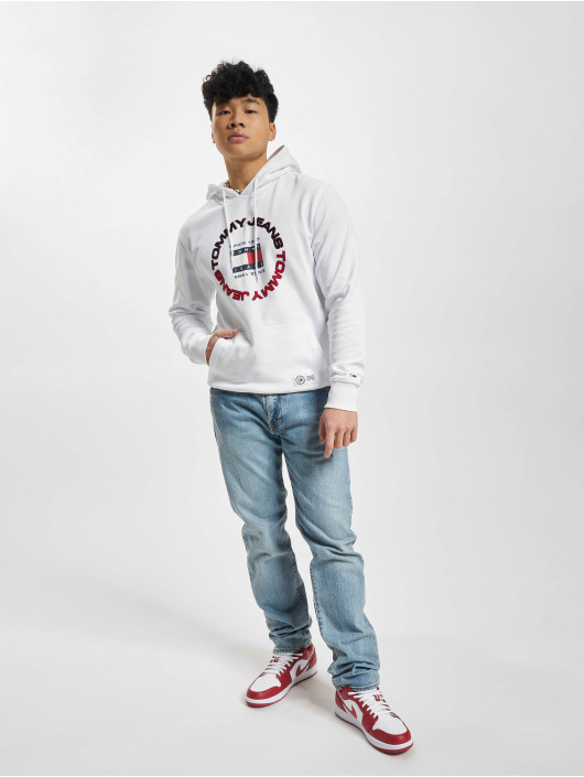 Tommy Jeans Hoodie Regular Athletic white