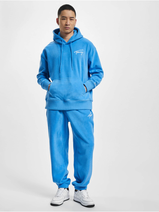 Tommy Jeans Hoody Relaxed Polar Signature blau