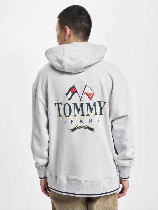 Tommy Jeans Hoody Skater Prep grau