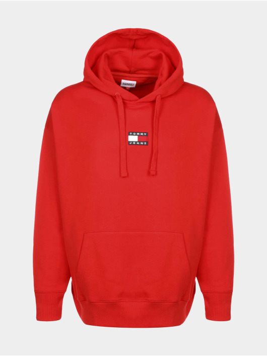 Tommy Jeans Herren Hoody Badge in rot