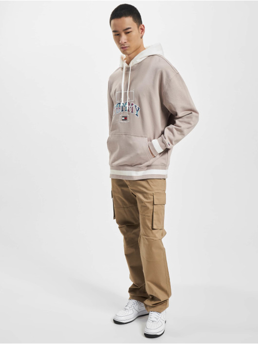 Tommy Jeans Hupparit Relaxed Tartan Layer beige