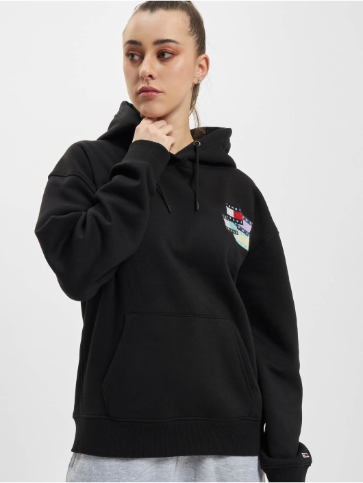 Tommy Jeans Hupparit Badge Overlay musta