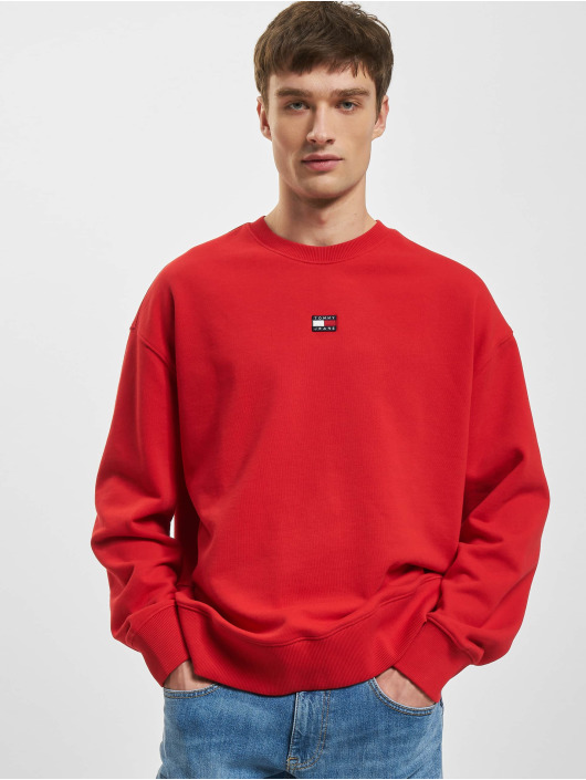 Tommy Jeans Jersey Rlx Badge rojo