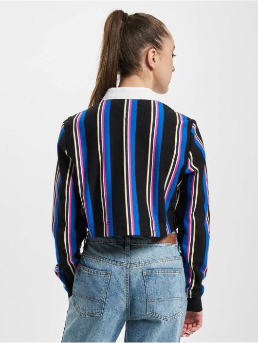 Tommy Jeans Longsleeve Collegiate Polo schwarz