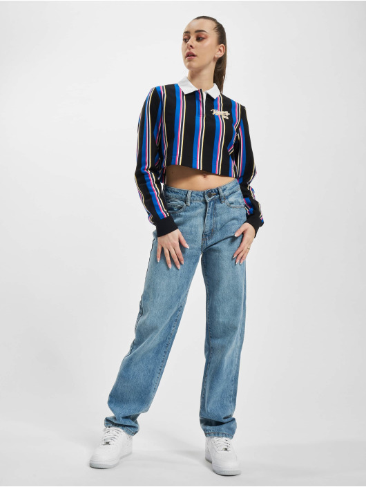 Tommy Jeans Longsleeve Collegiate Polo schwarz