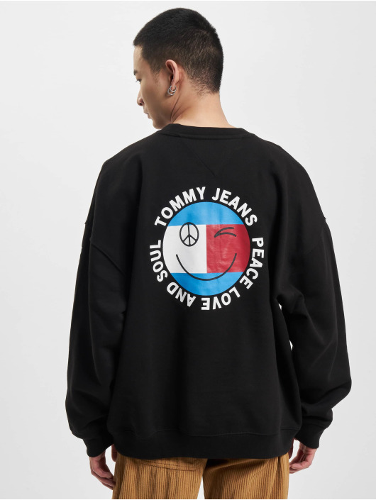 Tommy Jeans Pullover Peace Smiley black