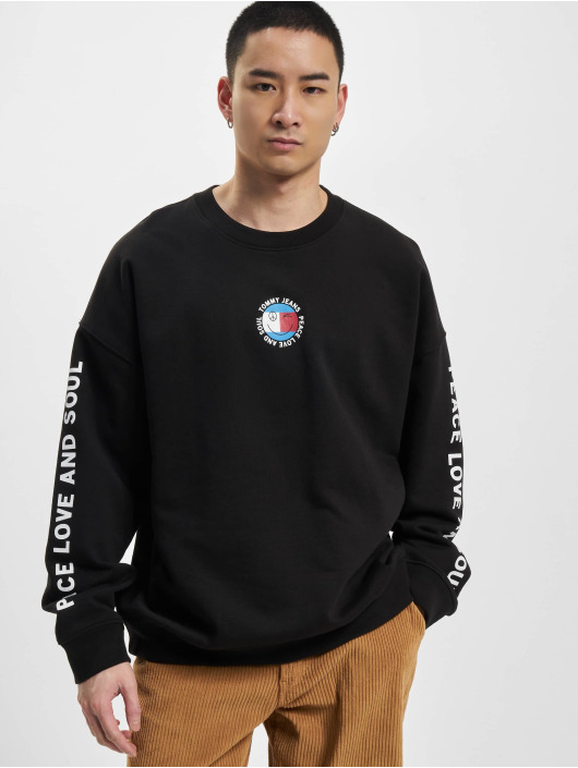 Tommy Jeans Pullover Peace Smiley schwarz