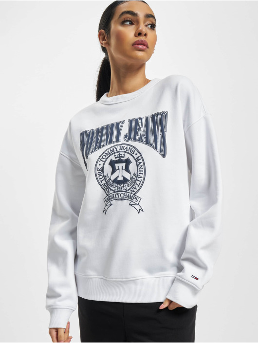 Tommy Jeans Pullover Varsity Crew white