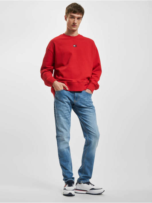 Tommy Jeans Puserot Rlx Badge punainen