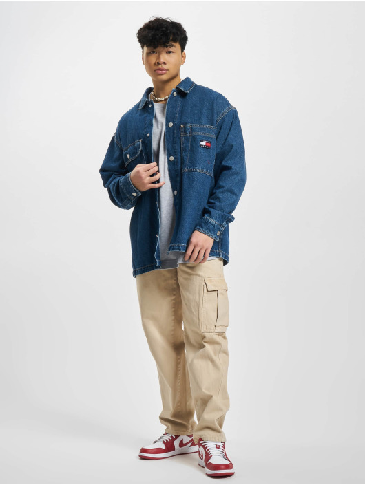 Tommy Jeans Skjorta Worker blå