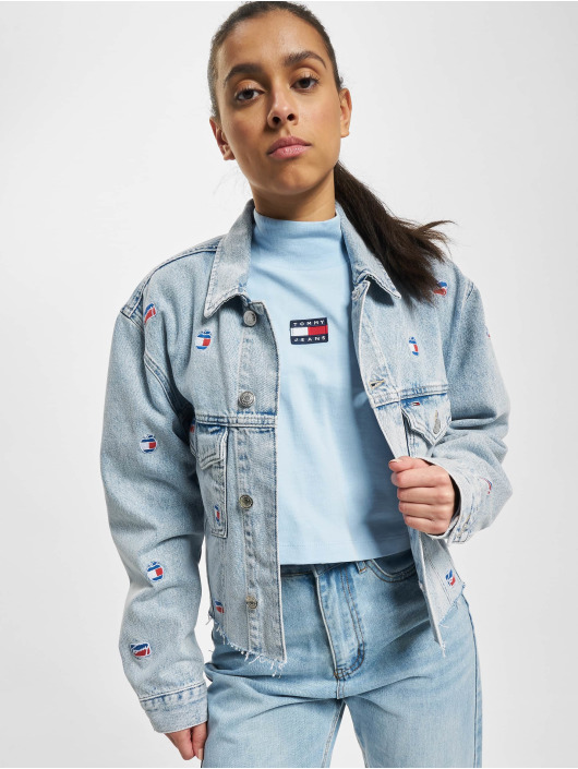 Tommy Jeans Spijkerjasjes Oversize Cropped Denim blauw