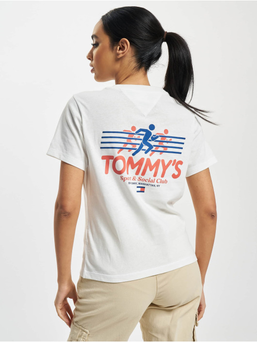 Tommy Jeans T-paidat Reg Sports Club beige