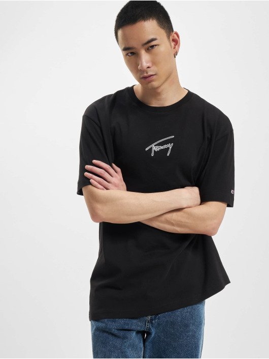 Tommy Jeans T-paidat Classic Signature musta