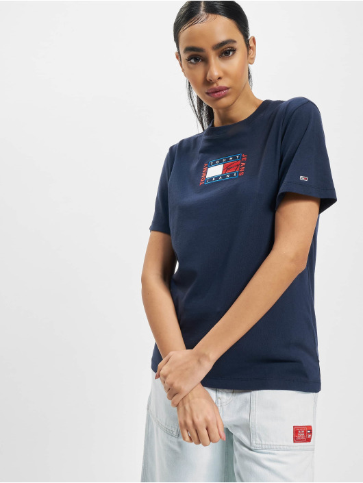 Tommy Jeans T-paidat Relaxed Timeless Flag sininen