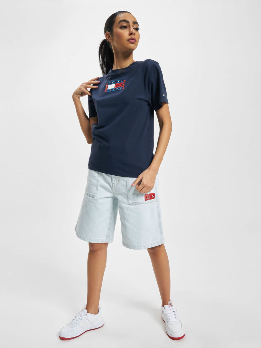 Tommy Jeans T-paidat Relaxed Timeless Flag sininen