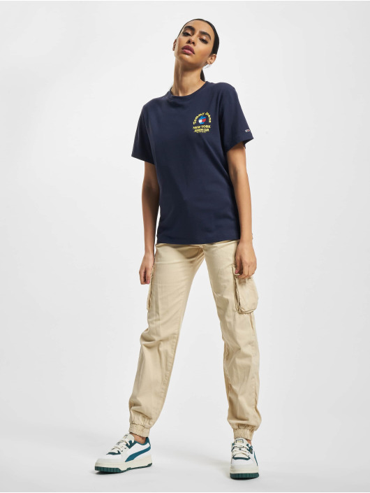 Tommy Jeans T-paidat Relaxed Running Club sininen