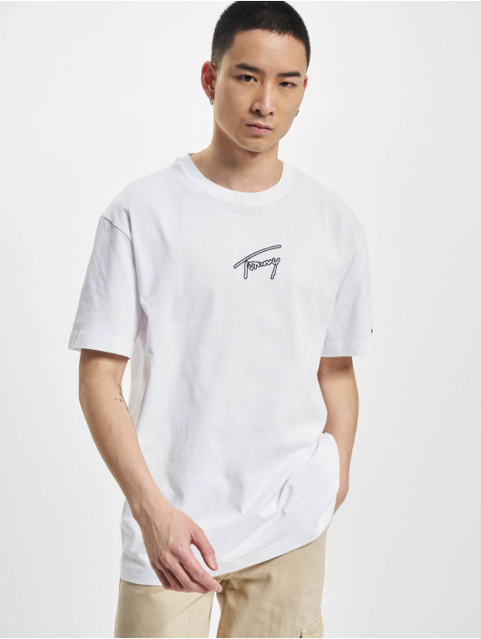 Tommy Jeans T-paidat Classic Signature valkoinen