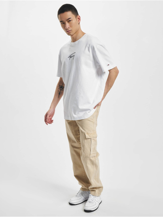 Tommy Jeans T-paidat Classic Signature valkoinen