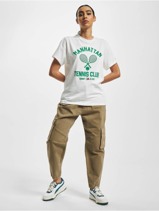 Tommy Jeans T-Shirt Relaxed Tennis Club beige