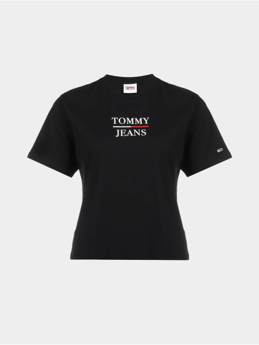 Tommy Jeans Damen T-Shirt Boxy Crop in blau