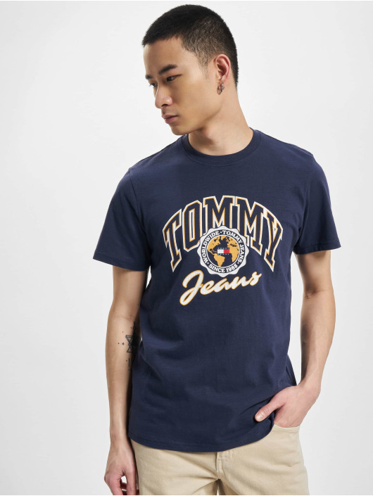 Tommy Jeans Herren T-Shirt Bold College Graphic in blau