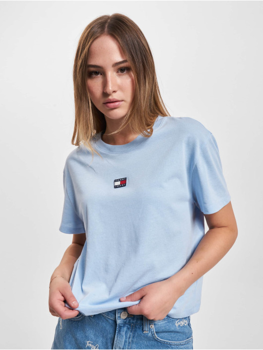 Tommy Jeans t-shirt Classic Badge blauw