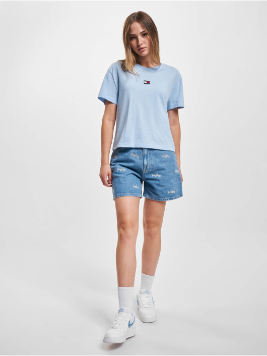 Tommy Jeans t-shirt Classic Badge blauw