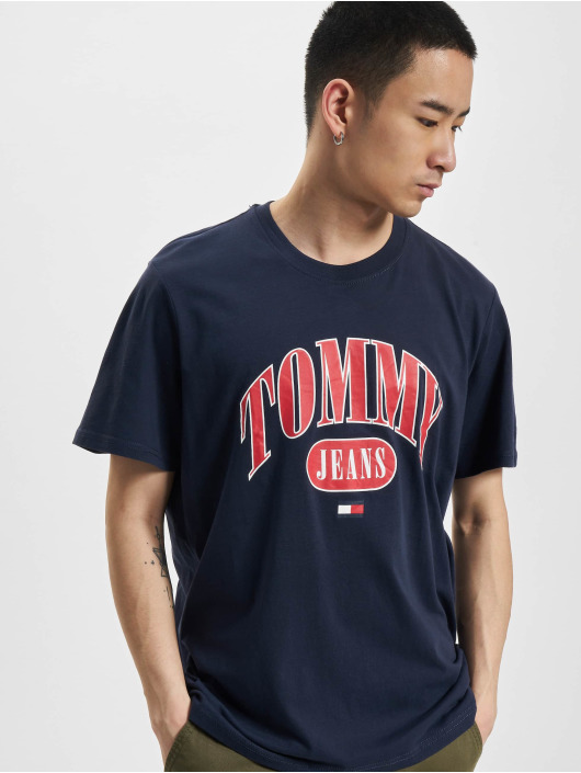Tommy Jeans t-shirt Regular Entry blauw