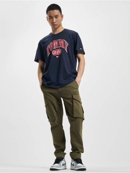 Tommy Jeans t-shirt Regular Entry blauw