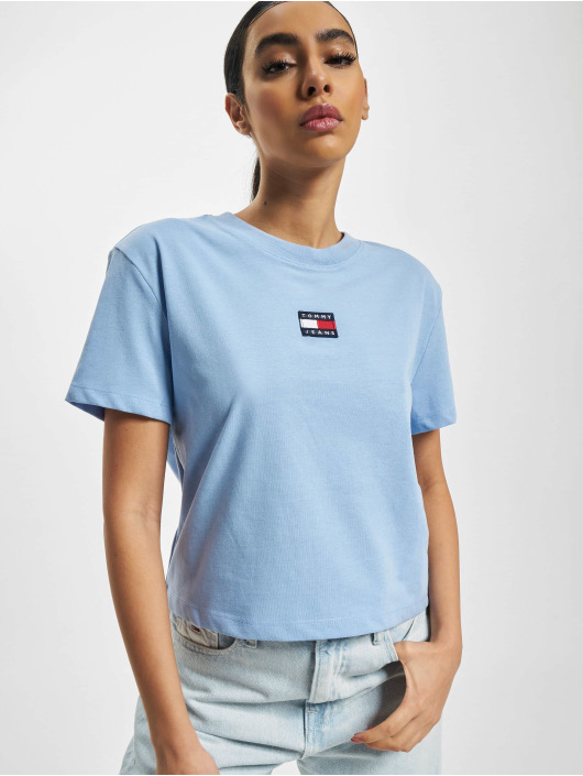 Tommy Jeans t-shirt Center Badge blauw