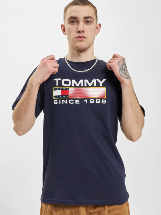 Tommy Jeans T-Shirt Classic Athletic Twisted Logo blue