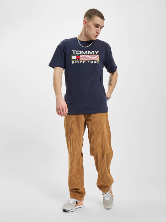 Tommy Jeans T-Shirt Classic Athletic Twisted Logo blue
