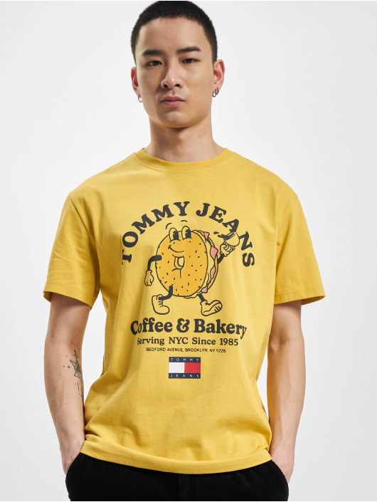 Tommy Jeans Herren T-Shirt Bagels in gelb