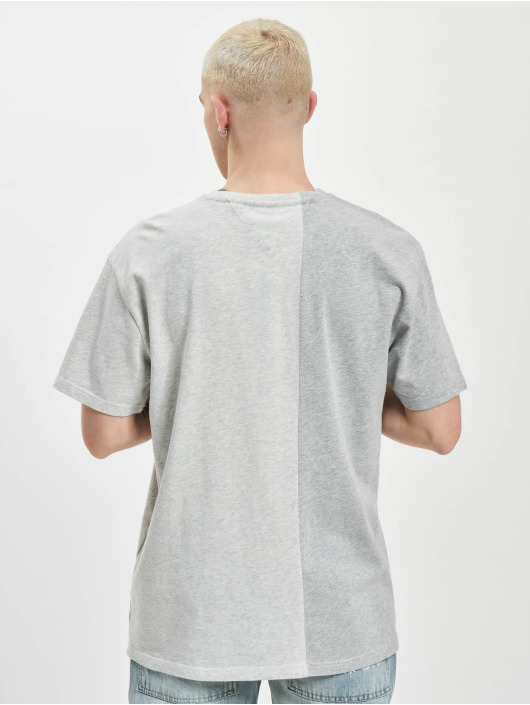 Tommy Jeans T-Shirt Half N Half College grau