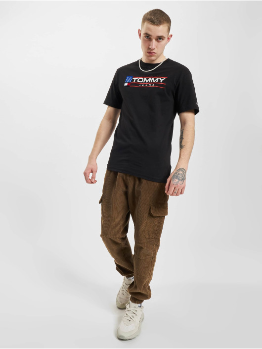 Tommy Jeans T-Shirt Classic Modern Sport Logo schwarz