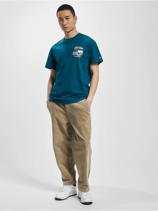 Tommy Jeans T-Shirt NY Finest Food turquoise