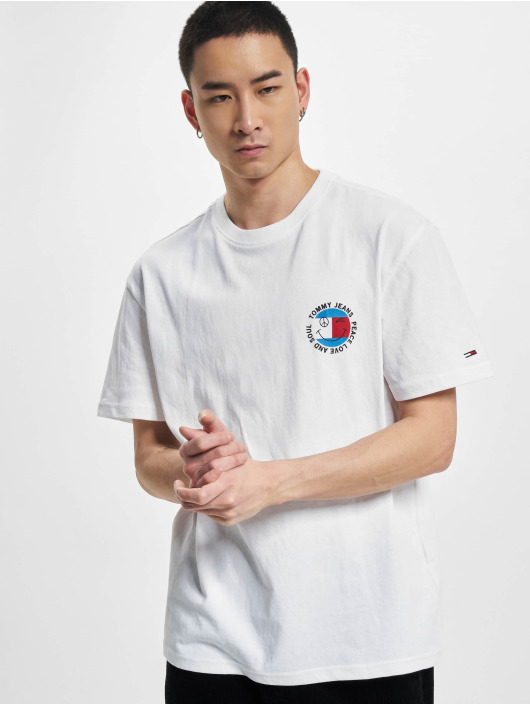 Tommy Jeans T-Shirt Peace Smiley weiß