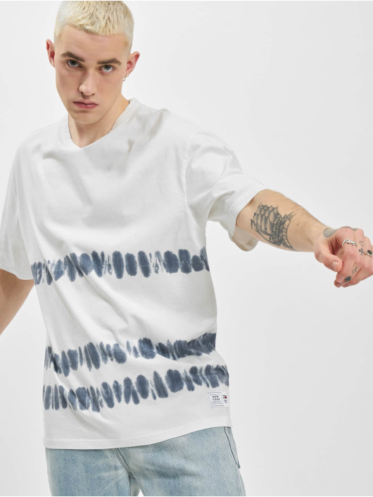 Tommy Jeans T-Shirt Stripe Tie Dye white
