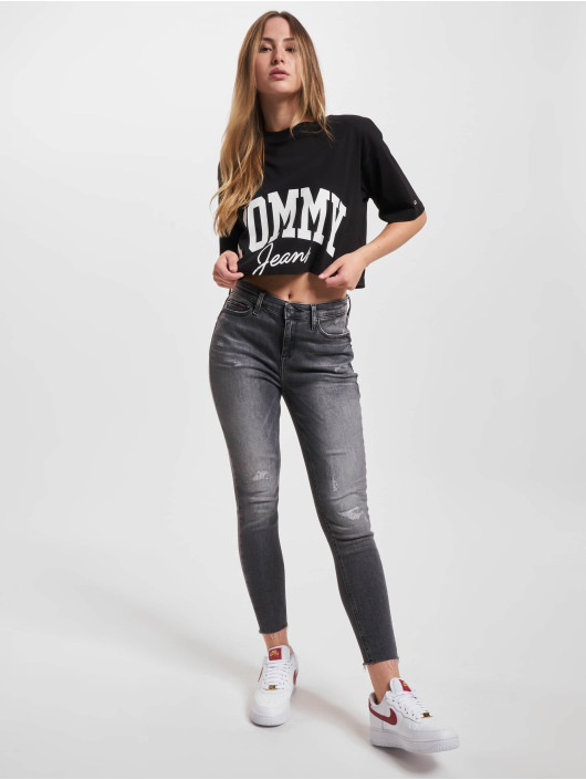 Tommy Jeans t-shirt New Varsity zwart