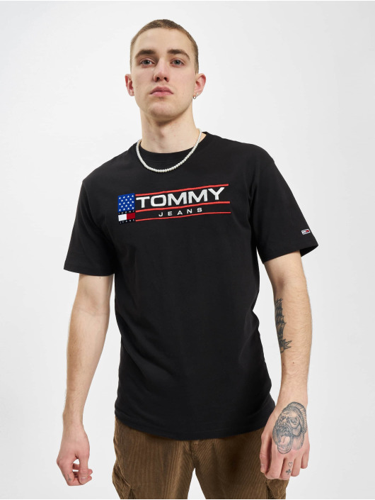 Tommy Jeans t-shirt Classic Modern Sport Logo zwart